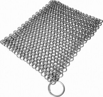 Sakega Chainmail Stainless Steel Scrubber Ideal For Cleaning Cast Iron Skillet, Wok, Cooking Pot, Griddle Or Cauldron Maintenance