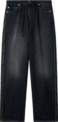 Zip-Trim Loose-Fit Jeans