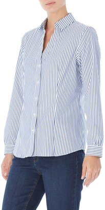 Stripe Easy Care Button-Up Shirt