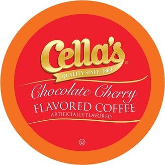 Cella's Flavored Coffee Pods, for Keurig K-Cups Brewer, Chocolate Cherry Flavored ,40 Count