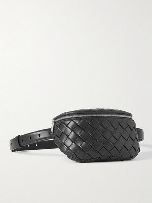 Intrecciato Leather Belt Bag-AC