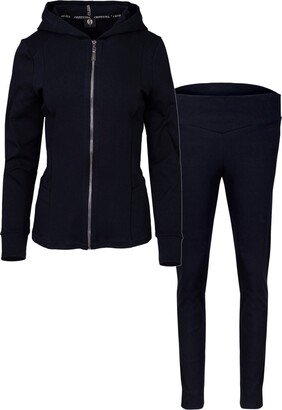 Oh!Zuza Night&Day Cotton Fitted Tracksuit Zip Hoodie & Lounge Tight