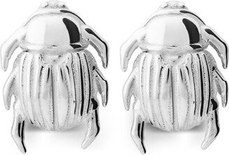 Beetle sterling silver cufflinks