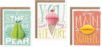 Inklings Paperie 3ct Fruit Pop-up Greeting Cards