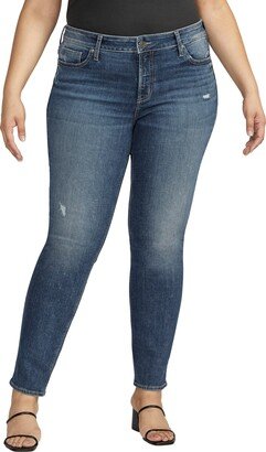 Elyse Mid Rise Straight Leg Jeans