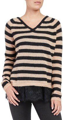 Twinset V-Neck Wool & Mohair-Blend Sweater