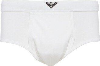 Enamel-Logo Cotton Briefs