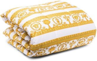 Barocco-print padded blanket