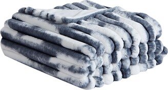 Abstract Printed Faux Fur Throw Blanket, 60