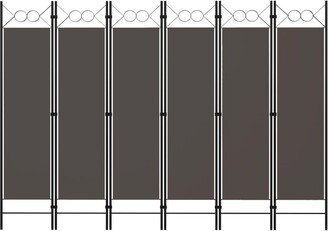 6-Panel Room Divider Anthracite 94.5