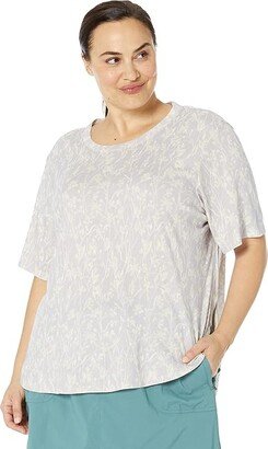 Plus Size Restore Sleep Top Print (Lilac Mist Print) Women's Pajama