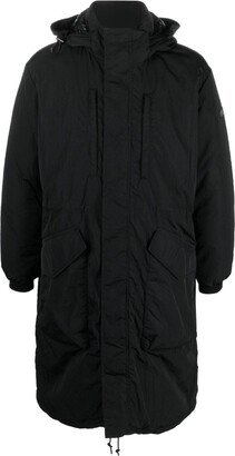 Rengo logo-patch puffer coat