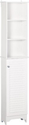 HOMCOM Freestanding Bathroom Storage Cabinet Organizer Tower