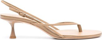 Wishbone 50mm thong-strap sandals