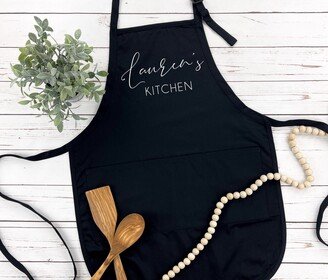 Personalized Kitchen Apron | Baking Name Cooking Custom Aprons Many Print Colors