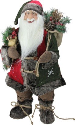 Northlight Standing Santa Claus Christmas Figurine with Snowflake Jacket