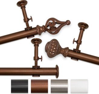 Elegant Touch 144 to 240-inch Adjustable Curtain Rod Set