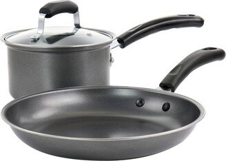 Everyday Highberry 3 Piece Nonstick Carbon Steel Cookware Set in Grey