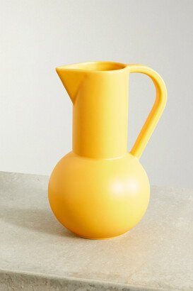 Strøm Large Earthenware Jug - Yellow