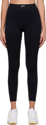 Black Off Stamp Leggings