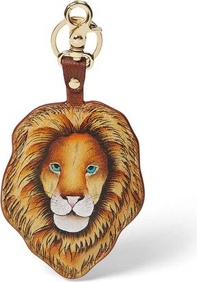 Painted Leather Bag Charm K0037 (African Adventure) Handbags