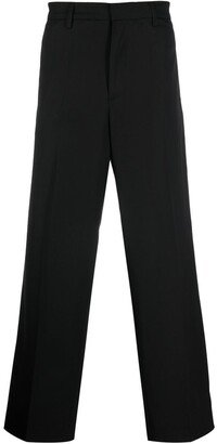 Pressed-Crease Four-Pocket Straight-Leg Trousers-AA