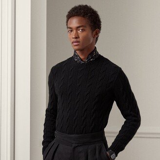 Ralph Lauren Cable-Knit Cashmere Sweater-AQ