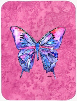 8859LCB Butterfly On Pink Glass Cutting Board