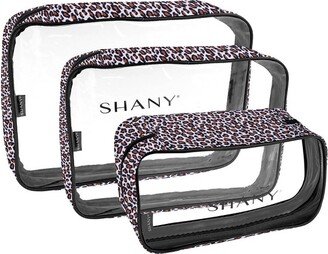 SHANY Cosmetics Makeup Storage & Organizer - Leopard - 3 pieces