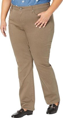 Plus Size Marilyn Straight in Ripe Olive (Ripe Olive) Women's Jeans