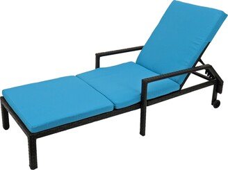 National Tree Company All Weather PE Wicker Chaise Lounge - 79 inches