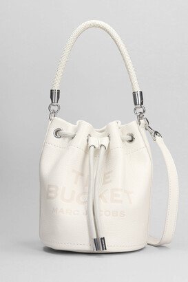 The Bucket Tote In White Leather