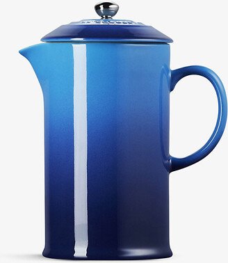 Azure Blue Stoneware Cafetiere 1L