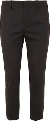 Low-Rise Slim-Fit Cropped Pants