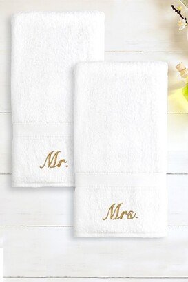 Mr. and Mrs. 2-Piece Hand Towel Set