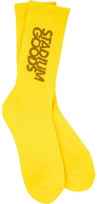 STADIUM GOODS® ribbed logo Sunflower socks