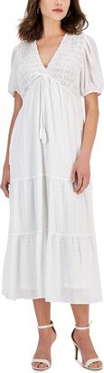 Women's Smocked Tiered A-Line Dress