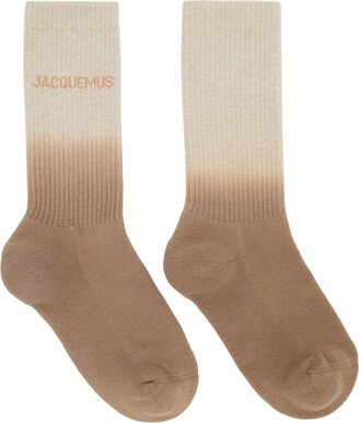 Beige Le Chouchou 'Les Chaussettes Moisson' Socks-AA