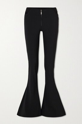 Knwls Cutout Woven Flared Pants - Black