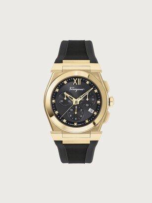 Man Vega Chrono watch IP yellow gold/Black