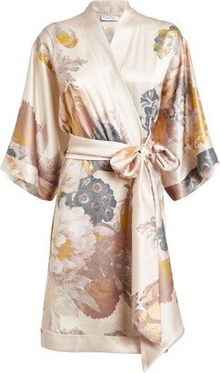 Silk Butterfly Short Robe