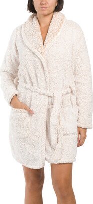 Cozy 2 Tone Teddy Robe for Women