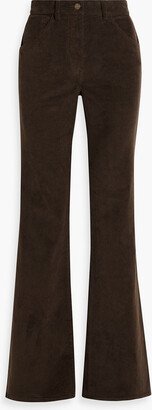 Celia cotton-blend corduroy flared pants