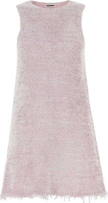 Frayed Hem Knitted Dress