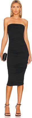 Tube Ruched Midi Dress