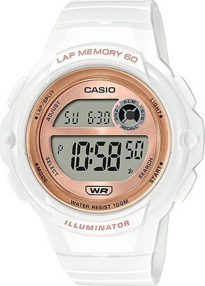 Illuminator Lap Memory 60 5-Year Battery Women's Digital Sports Watch Model: LWS-1200H-7A2V