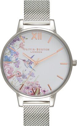 Painterly Prints Mesh Strap Watch, 38mm