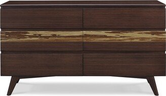 Greenington Azara Six Drawer Double Dresser, Sable