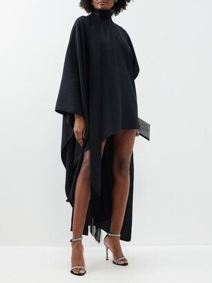 California Asymmetric Crepe Kaftan Dress