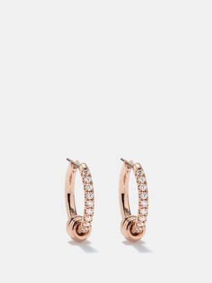 Ara Diamond & 18kt Rose-gold Earrings